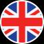 Britská vlajka - přepínač jazyka